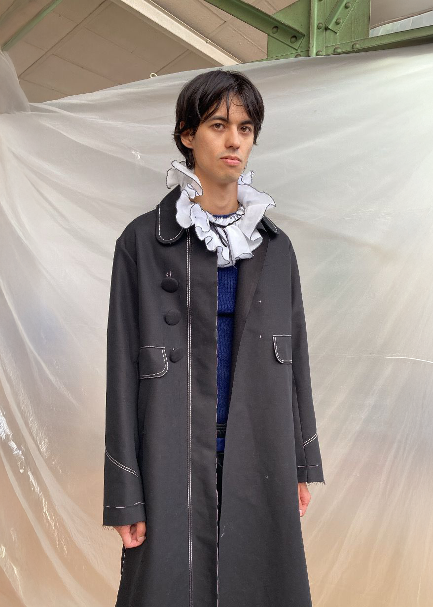 BLACK COTTON COAT KING 135