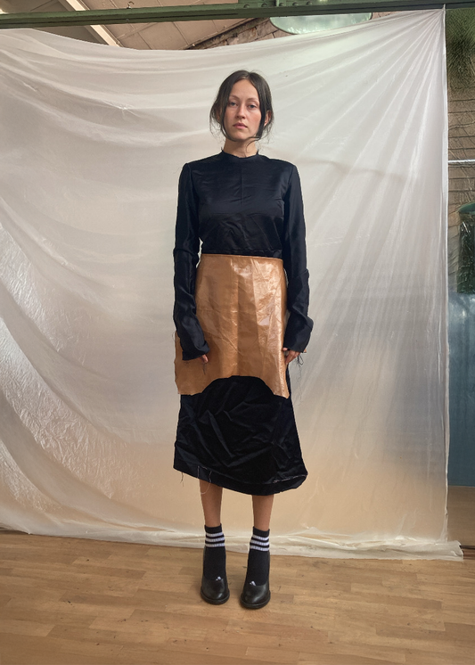 SATIN DRESS GARBAGE