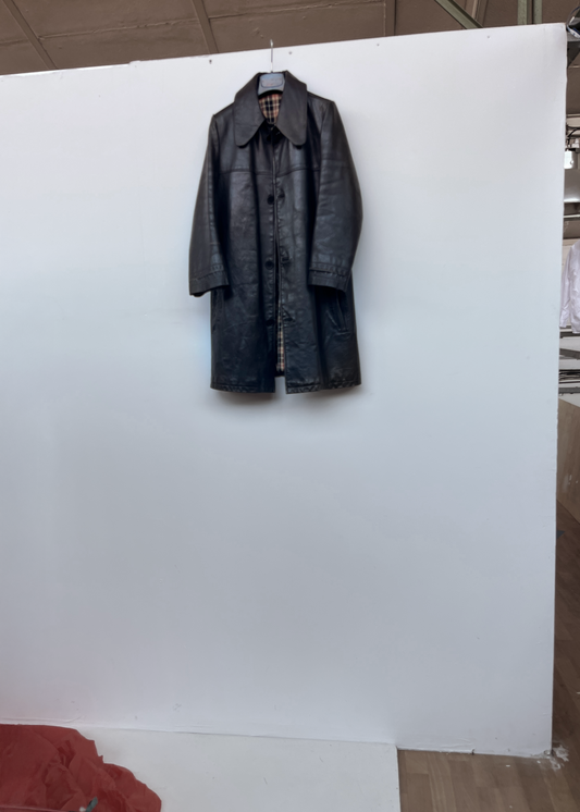 QUEENIE LEATHER COAT