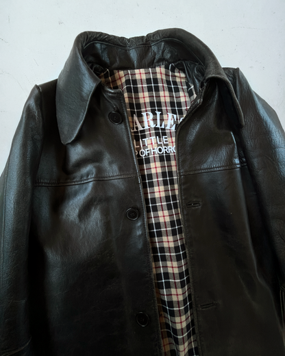 QUEENIE LEATHER COAT