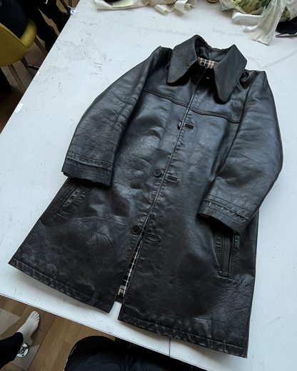 QUEENIE LEATHER COAT